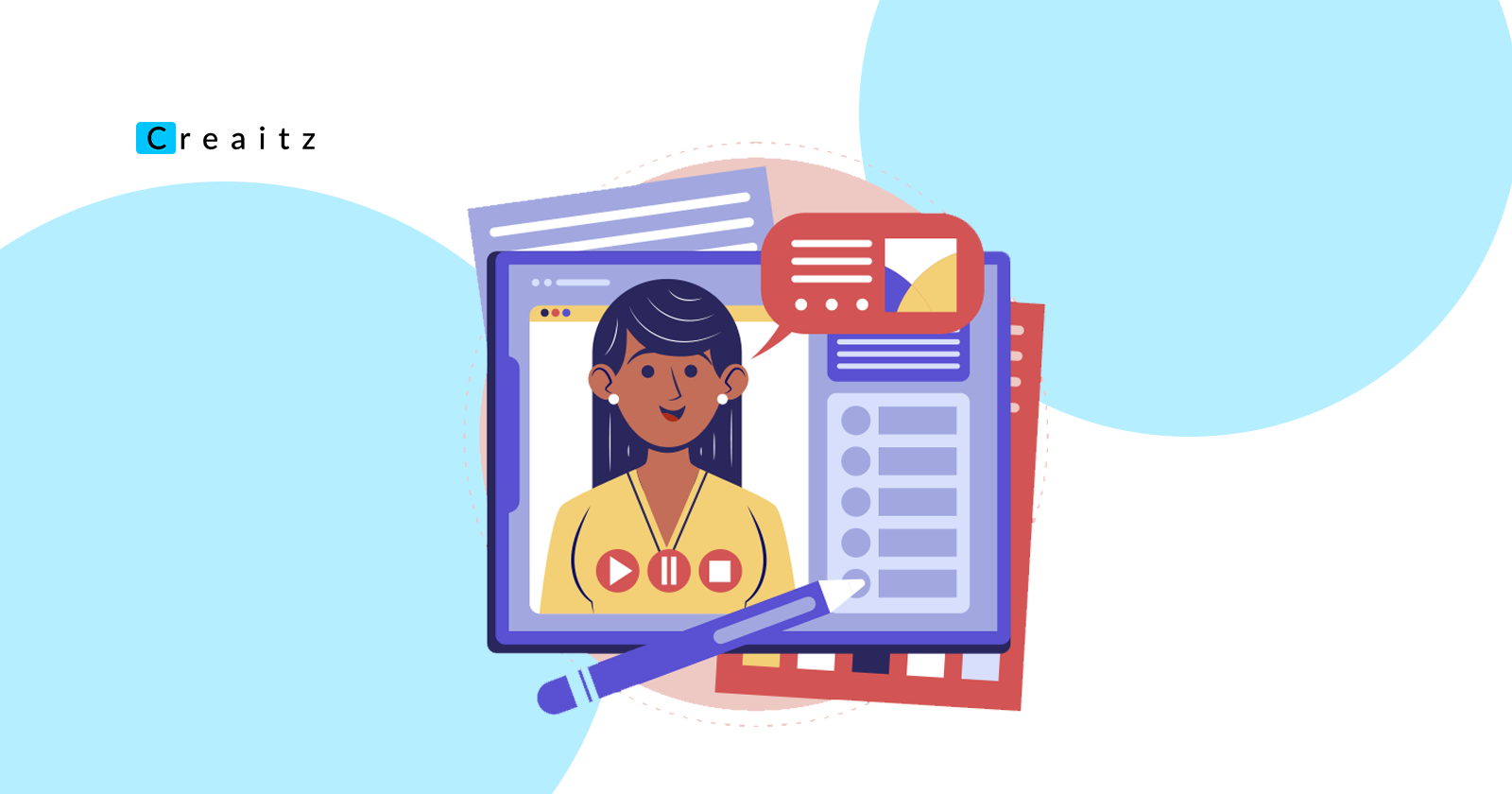 A woman thinking about how to create a portfolio and what to include in it
