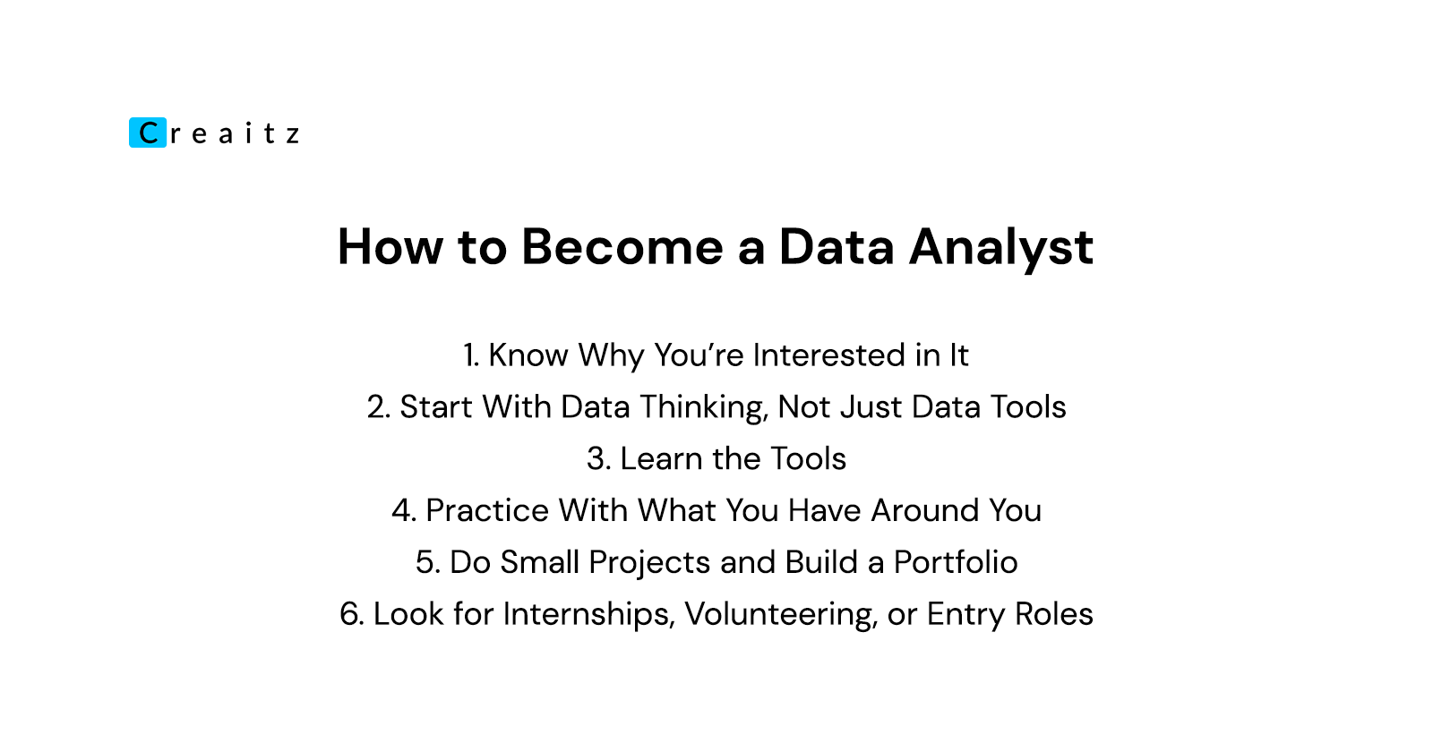 Illustration explaining how to become a data analyst