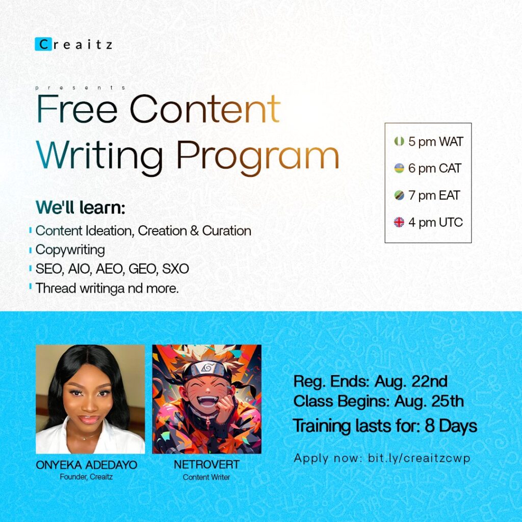 Content Writing Program