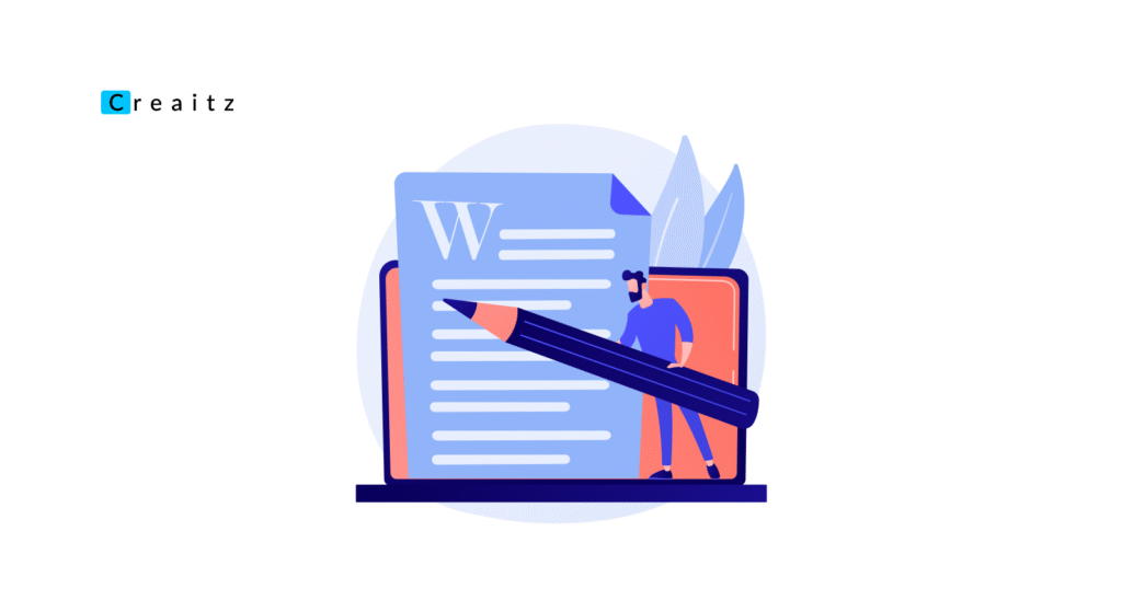 Person writing on laptop showing who is a copywriter and their work process