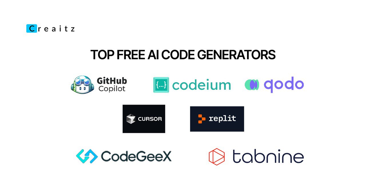 Top Free AI Code Generators in 2026 | Creaitz