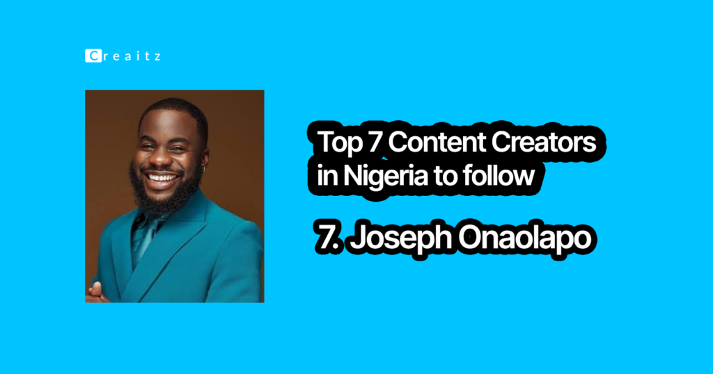 Jay On Air, one of the content creators in Nigeria