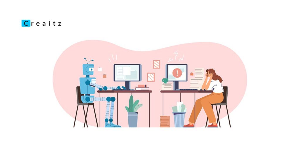 An image showing a developer working with top free AI code generators to write and improve code