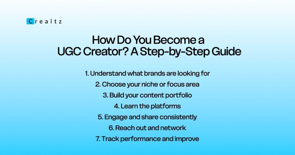 Step-by-step guide to becoming a UGC content creator