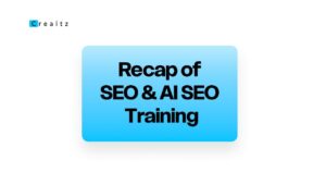 AI SEO Training Recap