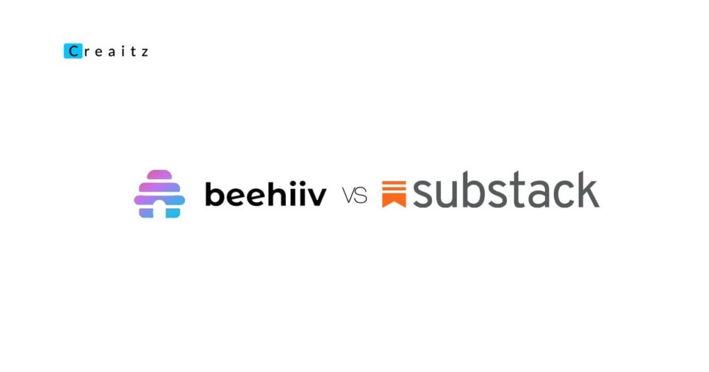 Beehiiv and Substack logo