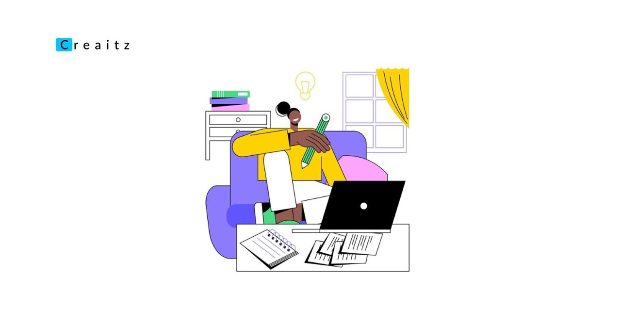 A freelancer working remotely